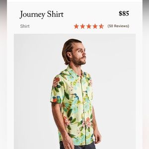 Printed button down shirt